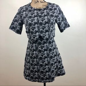 TOPSHOP PETITE OVERLAY TOP DRESS